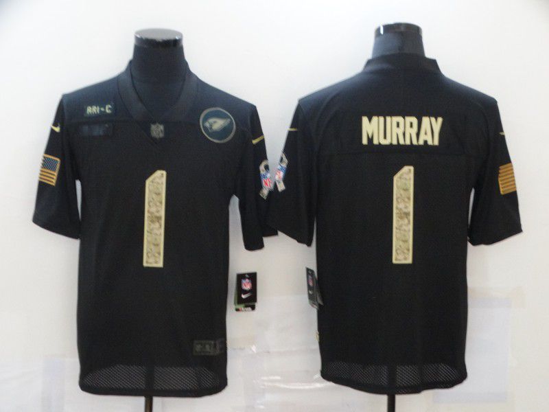 Men Arizona Cardinals #1 Murray Black Camo Lettering 2020 Nike NFL Jersey->chicago white sox->MLB Jersey